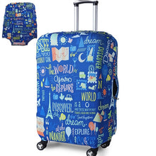 Load image into Gallery viewer, TRIPNUO Thicker Blue City Luggage Cover Travel Suitcase Protective Cover for Trunk Case Apply to 19''-32'' Suitcase Cover